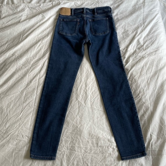 [25] Acne Studios Bla Konst Climb Dark Blue Denim Straight Leg Jean - Picture 3 of 12
